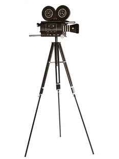 店橱窗道具摆件 电影放映机怀旧照相机模型摄影投影机服装 复古老式
