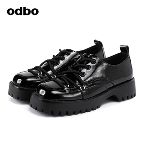 odbo 休闲鞋 设计师品牌厚底高跟皮鞋 欧迪比欧专柜同款