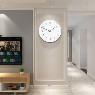 新品 s客厅表挂墙创意时钟家用艺术个性 挂钟 简约石英 薄极简钟表