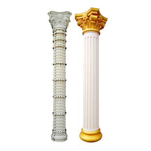 别墅造 饰水泥柱子圆柱现筑用模板欧式 罗马柱模a具建浇阳台大门装