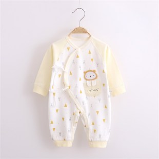 推荐 出生婴儿服装 小月龄宝宝衣服0一6月和尚服初生无骨连 三个月