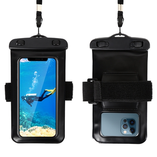 备骑手通用手机袋带绑带密封透明潜水套新 手机防水袋可触屏游泳装