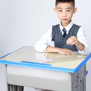 小学生透明课桌桌垫学习桌专用水晶板防水桌布儿童写字台书桌垫子