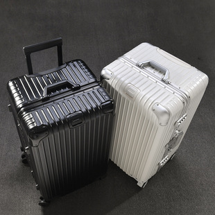 箱 34寸loog定制行李箱静音加厚铝框拉杆箱皮箱超大容量旅行箱密码