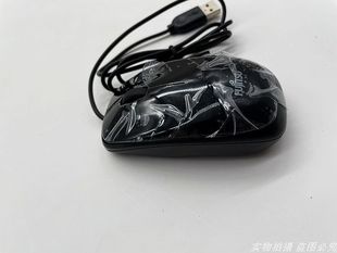 全新正品 富士通 短线小鼠标激光定位光栅滚轮 USB有线笔记本0.7米