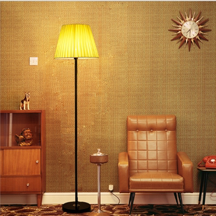 布艺 落地台灯LED遥控客厅现代简约卧室书房床头灯创意个性