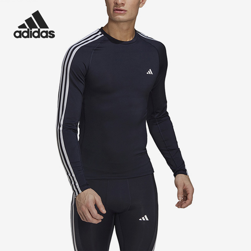 T恤HJ9912 冬季 新款 男子运动训练紧身长袖 阿迪达斯正品 Adidas