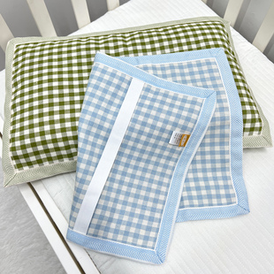 苎纯麻枕巾儿童婴儿防螨抗菌成人枕席套幼儿园宝宝麻防滑枕垫夏季