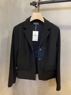 香港專櫃代購agnes 西裝外套 修身 22春夏女 b.單排釦翻領口袋長袖