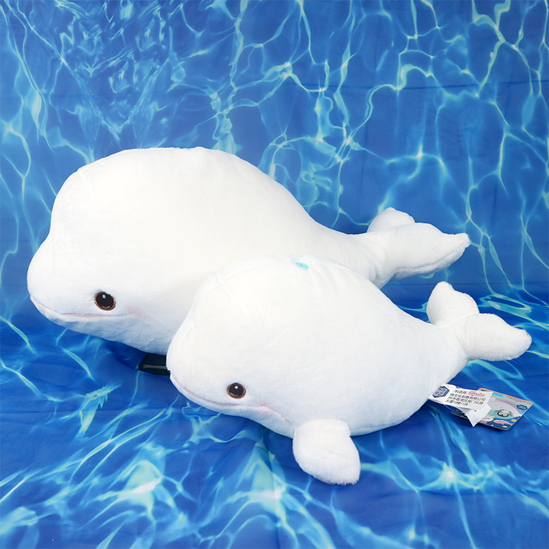 海洋馆海洋宝宝系列白鲸公仔布娃娃玩偶抱枕毛绒玩具生日礼物 正版
