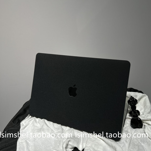 SHELL 12寸ins风电脑新款 壳 适用于MacBook苹果笔记本Air13保护壳M1Pro14寸磨砂黑色pro16Max简约纯黑个性
