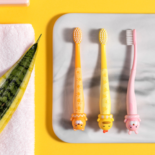 家用清洁极细软毛护龈可爱实用 MINISO名创优品萌趣儿童牙刷2支装