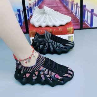 跑步鞋 子女 八爪鱼女鞋 飞织运动鞋 2023新款 韩版 透气450休闲鞋 夏季