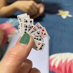 旅行小扑克抖音儿童纸牌 珍扑克好Q有趣可爱 迷你小扑克牌超小袖