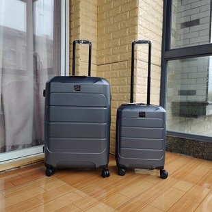 锁纯色寸行李箱20 万向轮拉链通用pc男女潮流登机箱旅行箱密码 时尚