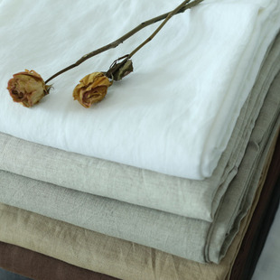 出口亚麻布料适合制作床品 2.8米宽幅纯麻布 价格 单价是10厘米