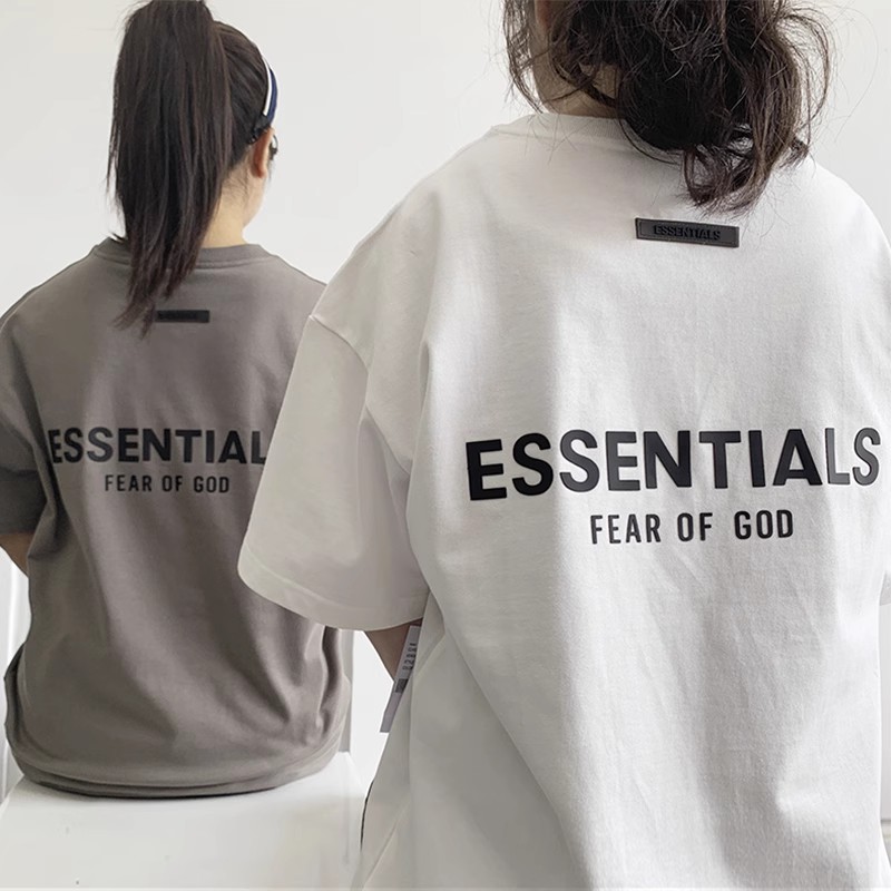 T恤夏 God Essentials复线后背硅胶字母宽松FOG短袖 Fear 23新款