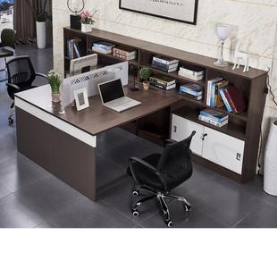 办公桌椅组合4人位职员工位办公室双人卡座简约屏风隔断财务桌