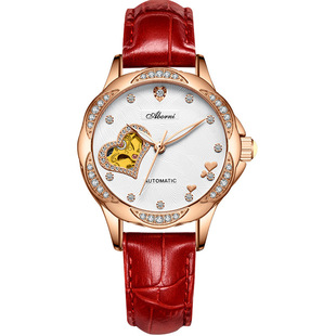 陶瓷 镶钻手表手表防水士女瑞士时尚 全自动机械表学生外贸新款