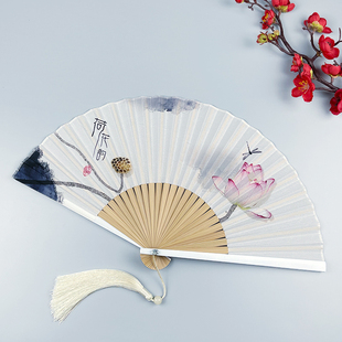 随身便携古典折叠舞蹈扇 7寸扇子折扇中国风国潮古风男女汉服夏季
