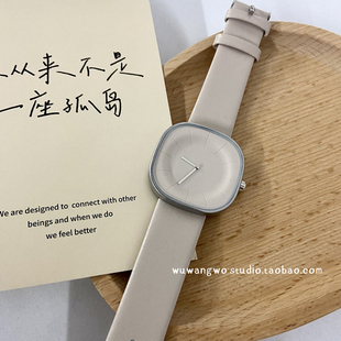 小众设计艺术创意气质手表女款 中学生日式 表 极简复古轻奢ins时装