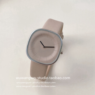 表 极简奶茶牛奶方糖ins时装 小众设计艺术创意气质手表女学生日式