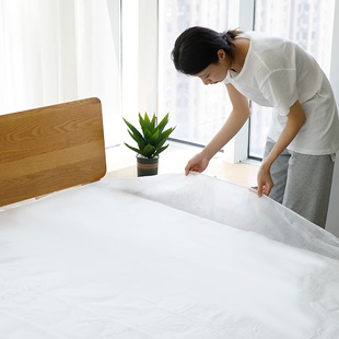 出差旅行床笠一次性床罩松紧隔脏防水罩无纺布床单床垫防尘保护套