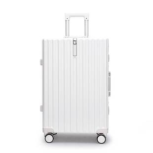 新款 时尚 箱男女通用登机箱 铝框拉杆箱20寸pc行李箱万向轮潮流密码