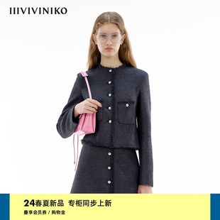 IIIVIVINIKO2024夏季 复古小香风西装 经典 外套女M422712150C 新款
