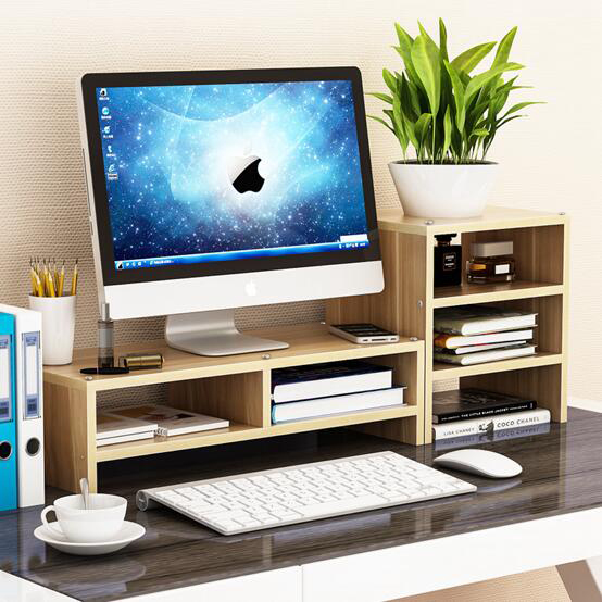 保护颈椎电脑显示器屏增高架台底座键盘整理桌面收纳盒置物支抬加