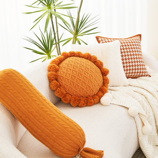 客厅沙发长条形抱枕高颜值太阳花飘窗靠背垫床上睡觉夹腿靠腰枕套