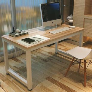 简约双人办公桌台式 简易电脑桌学习书桌时尚 家用写字台可定制 包邮