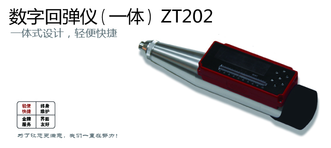 混凝土回弹仪 数显回弹仪 ZT201 数字回弹仪 一体式 中拓科仪ZT202