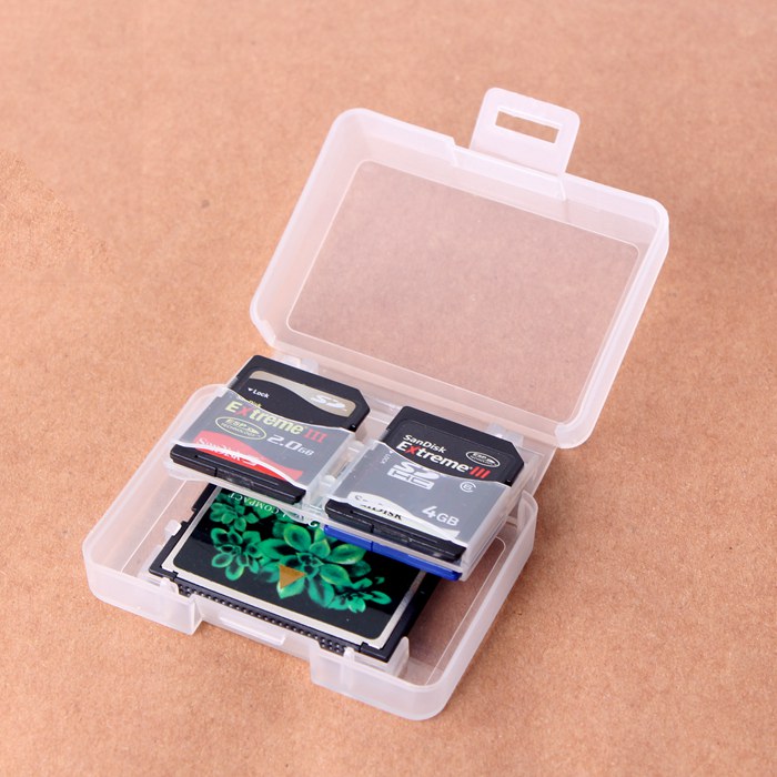 SD存储卡盒多功能塑料防划多卡环保保护盒 便携内存卡收纳盒CF
