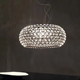 Caboche极简创意饭厅卧室氛围水晶吊灯 意大利设计师Foscarini