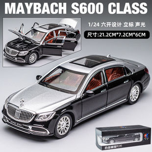 24奔驰迈巴赫S600汽车模型合金仿真S级大G车模型回力玩具男孩