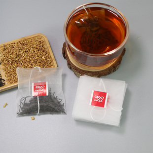 袋一次性茶包袋茶叶袋 空茶分装 反折标签尼龙泡茶袋食品级茶叶包装