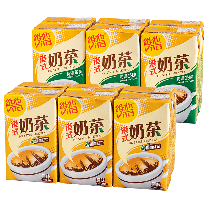 香港维他Vita港式 特浓丝滑经典 6盒装 原味红茶饮品饮料 奶茶250ml