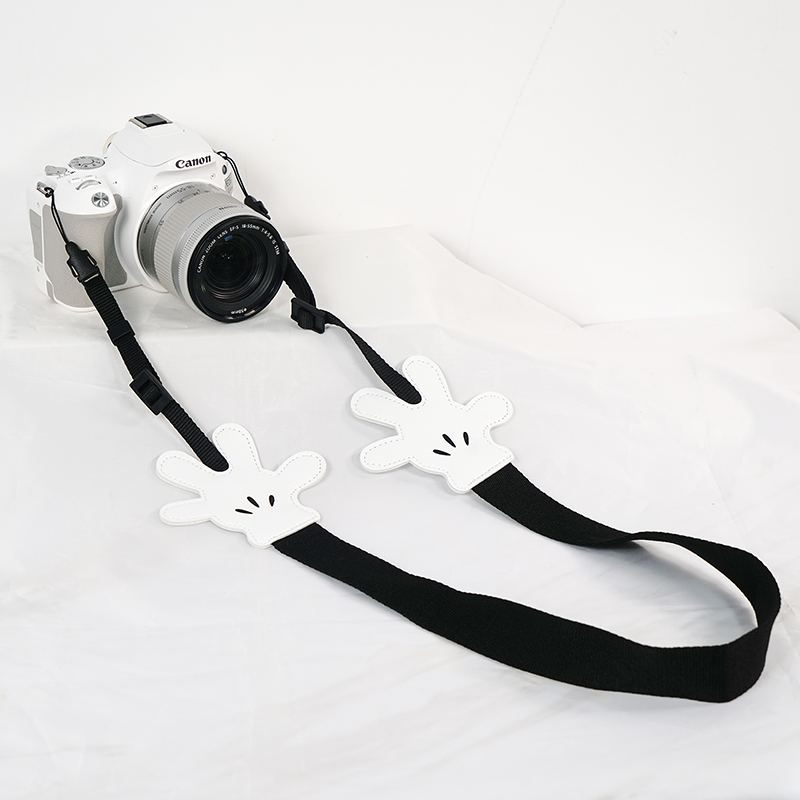 可爱米奇相机肩带适用于拍立得mini富士佳能R50索尼A6400微单背带