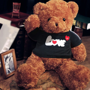 泰迪熊公仔毛绒玩具大熊抱抱熊可爱布娃娃送女友睡觉抱枕礼物女生