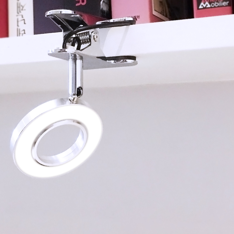小台灯床头灯可充电插电USB灯 大学生学习护眼台灯6W宿舍寝室夹式
