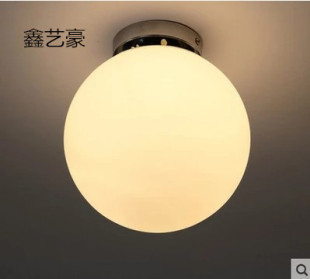 现代简约阳台过道走廊灯圆球创意玄关灯厕所卫生间玻璃球形小壁灯
