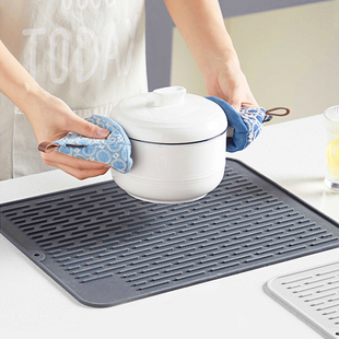 硅胶隔热垫厨房锅垫大号加厚台面垫子防滑菜板固定垫沥水垫子餐垫
