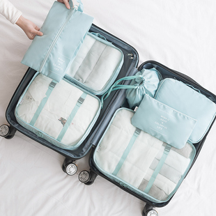 袋子布袋 旅游内衣分装 旅行收纳袋六件套行李箱衣物衣服整理包套装