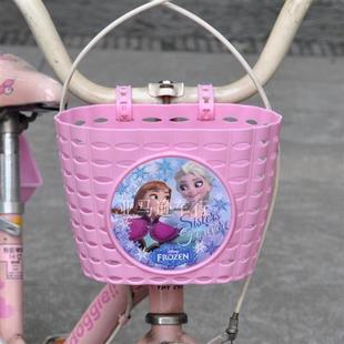 三轮车 儿童自行车塑料篮 滑步车篮童车用小号加厚绑带车篮 包邮