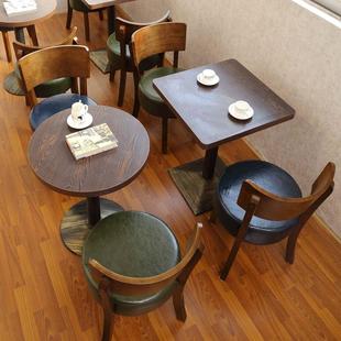 啡制咖定厅烘焙蛋糕店q小吃汉堡店店餐快餐桌椅甜品奶茶店桌椅组