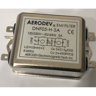 15A 20A AERODEV上海埃德电子EMI电源波滤器DNF05 10A