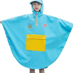 男童带书包位轻便小学生女孩全身雨披 女童2022新款 儿童雨衣斗篷式