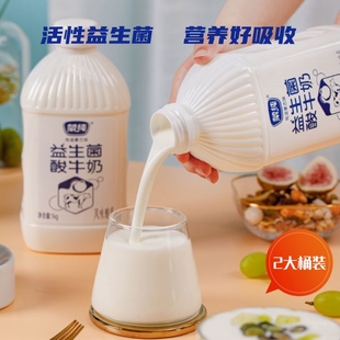 2代餐酸牛乳 蒙纯益生菌酸牛奶内蒙古草原鲜奶发酵活性有益菌1kg