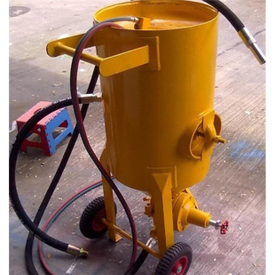 106气控型 可移动加压喷砂机 圆桶 大型油罐翻新除锈喷砂罐 便携式